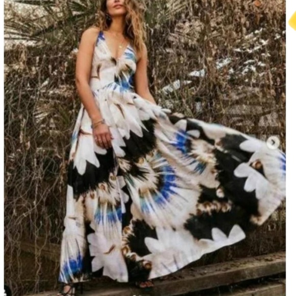 H&M Conscious Exclusive Silk Blend Dress Size XS 2 34 - Picture 2 of 11